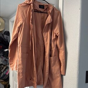 Love Tree Orange Utility Jacket Stand-Up Collar